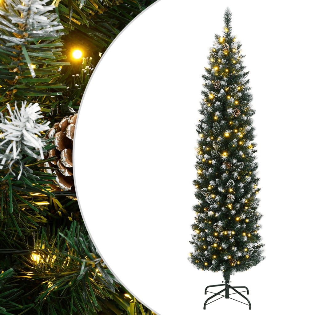 Sapin de Noël artificiel mince 300 LED 210 cm - XIOS