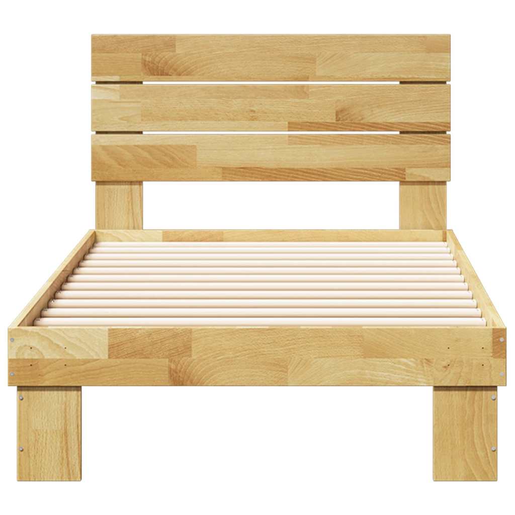 Cadre de lit avec tête de lit sans matelas 75 x 190 cm - XIOS