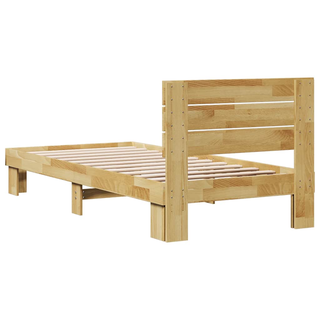 Cadre de lit avec tête de lit sans matelas 75 x 190 cm - XIOS
