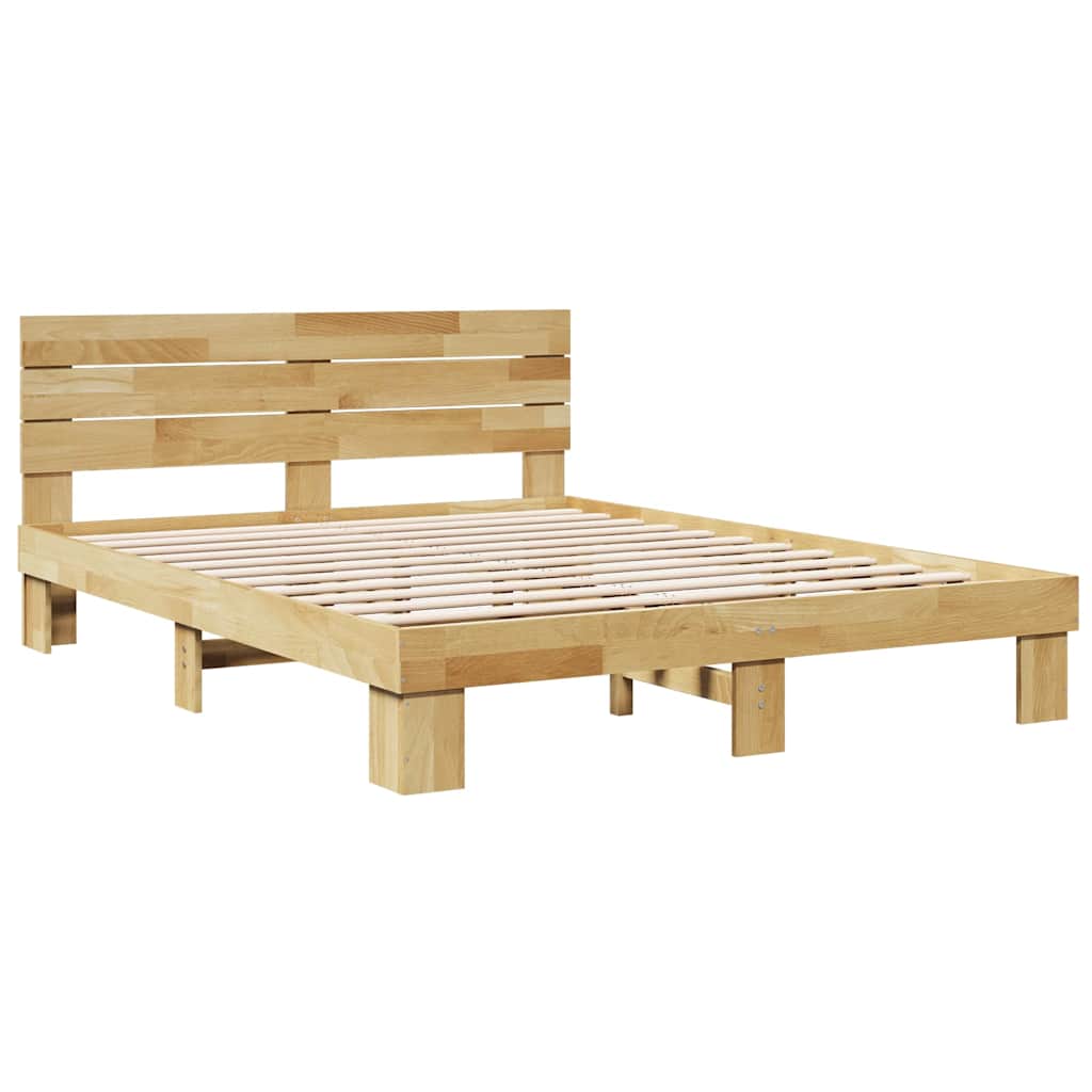 Cadre de lit avec tête de lit sans matelas 135 x 190 cm - XIOS