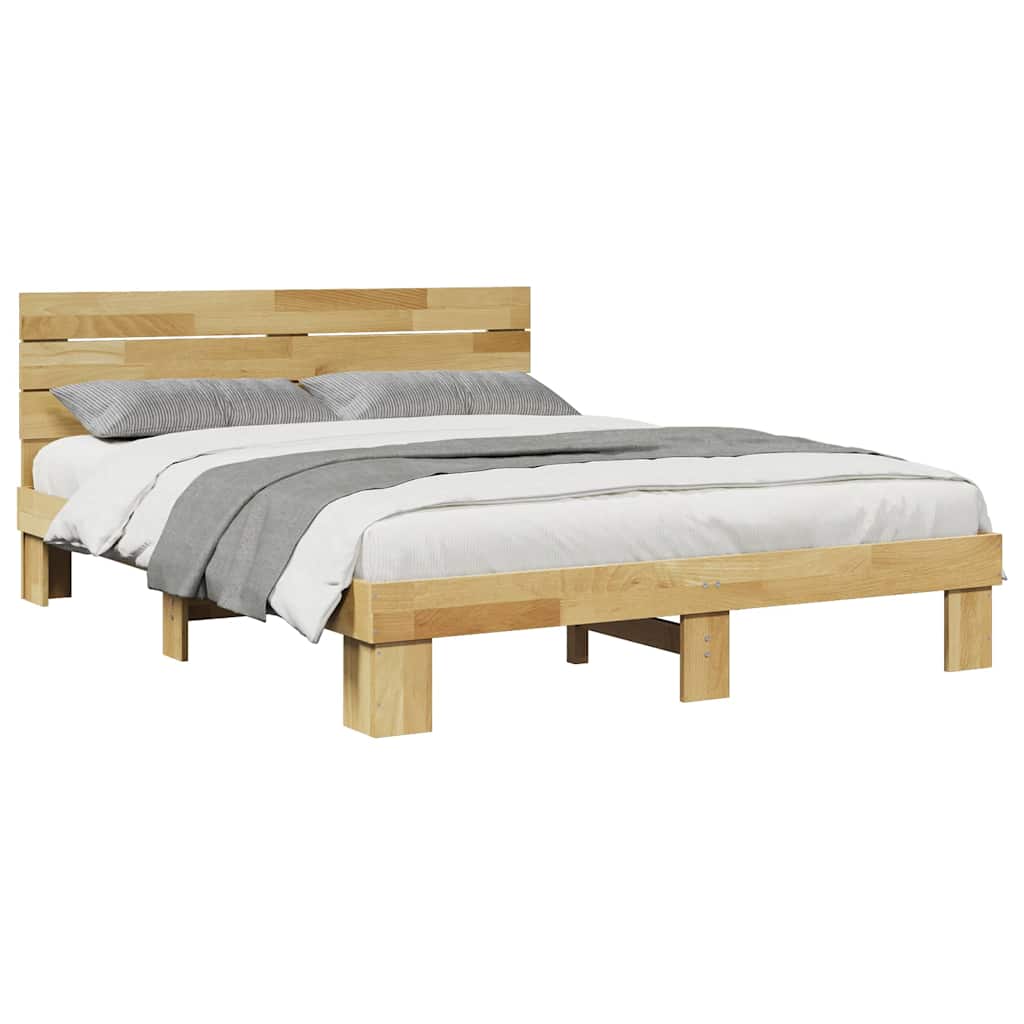 Cadre de lit avec tête de lit sans matelas 135 x 190 cm - XIOS