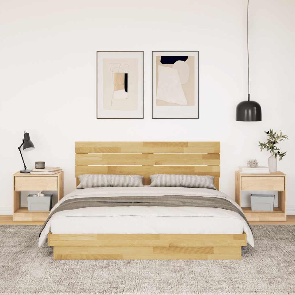 Cadre de lit avec tête de lit sans matelas 150 x 200 cm - XIOS