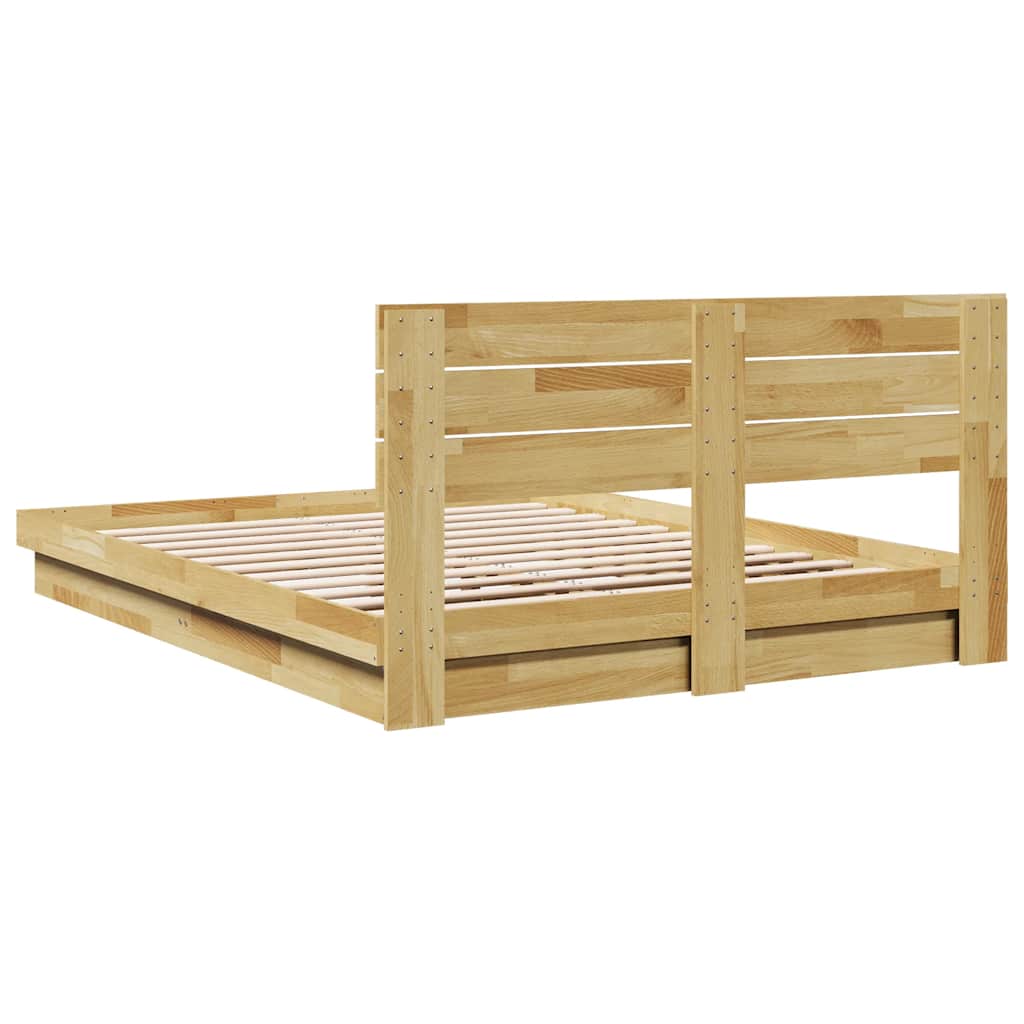 Cadre de lit avec tête de lit sans matelas 150 x 200 cm - XIOS