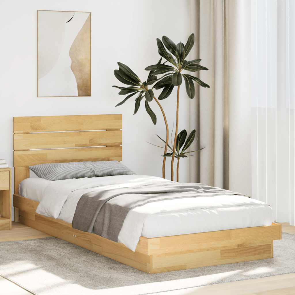 Cadre de lit avec tête de lit sans matelas 100x200 cm - XIOS