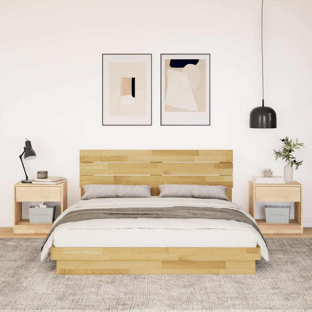 Cadre de lit avec tête de lit sans matelas 140x190 cm - XIOS