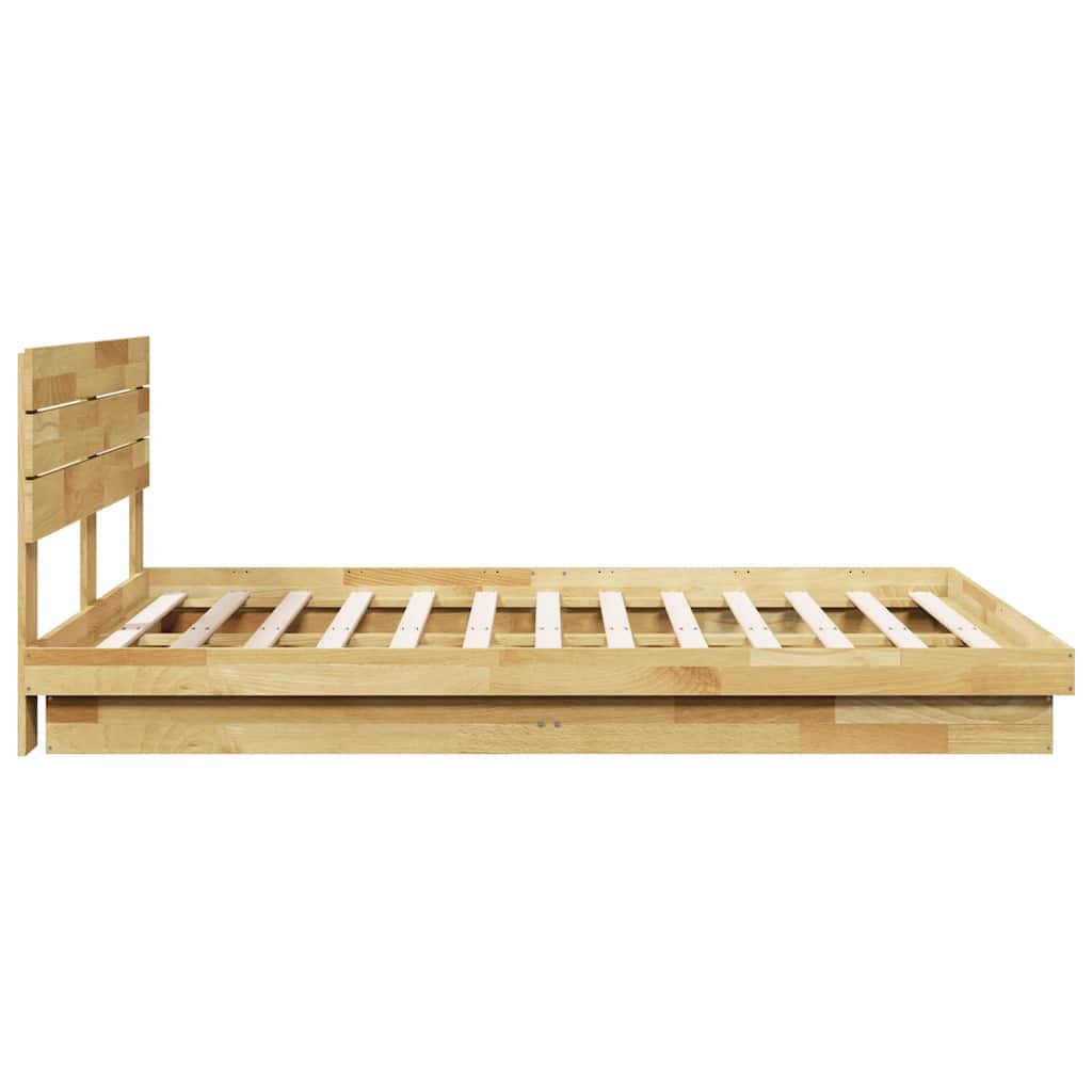 Cadre de lit avec tête de lit sans matelas 140x190 cm - XIOS
