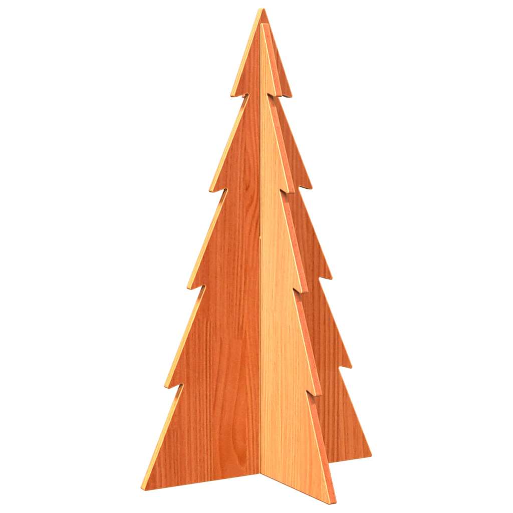 Arbre de Noël en bois pour décoration 80 cm bois de pin massif - XIOS