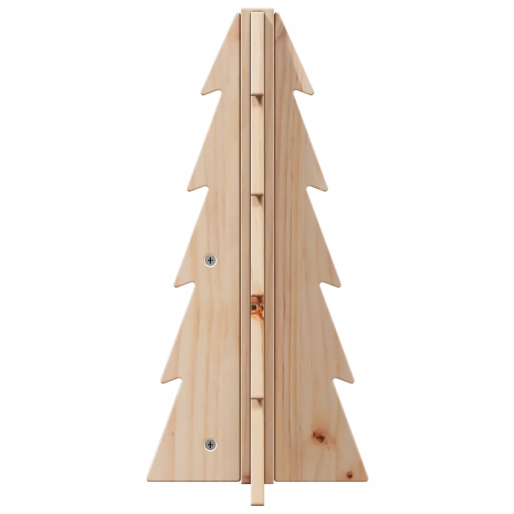 Arbre de Noël en bois pour décoration 49 cm bois massif de pin - XIOS