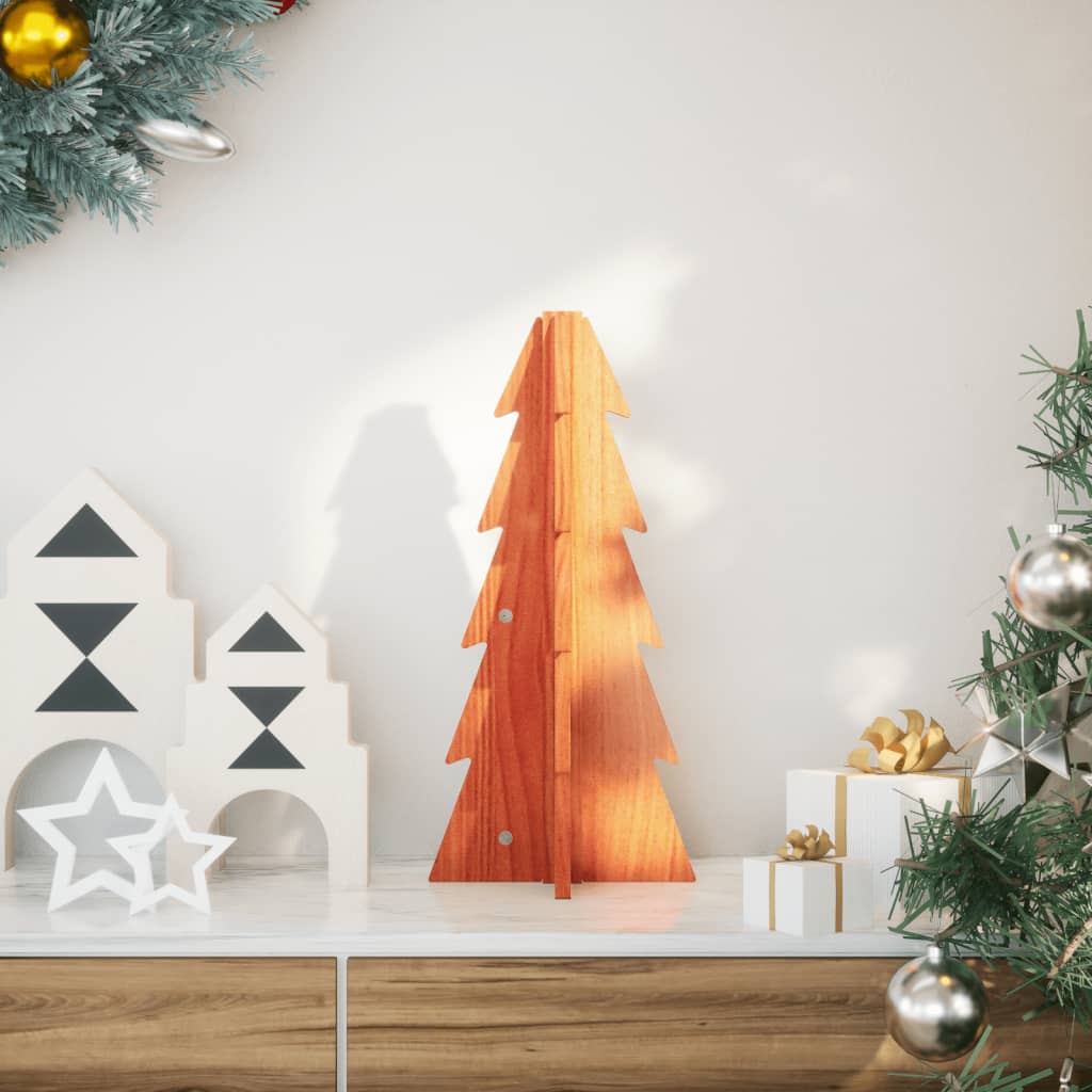 Arbre de Noël en bois pour décoration 49 cm bois de pin massif - XIOS