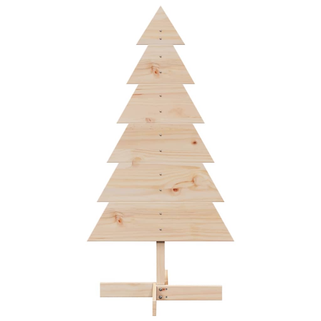 Arbre de Noël en bois pour décoration 120 cm bois massif de pin - XIOS