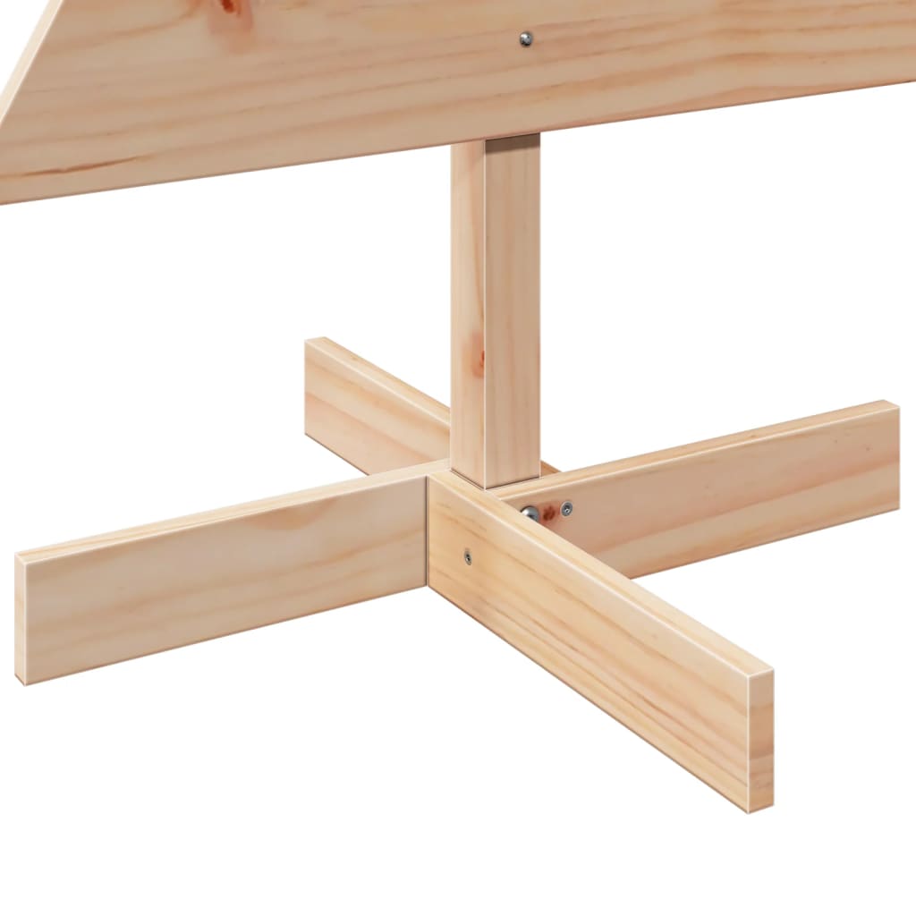 Arbre de Noël en bois pour décoration 120 cm bois massif de pin - XIOS