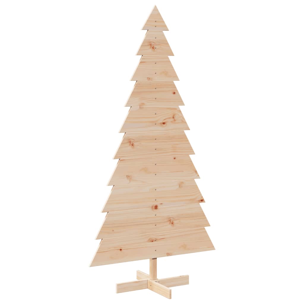 Arbre de Noël en bois pour décoration 180 cm bois massif de pin - XIOS