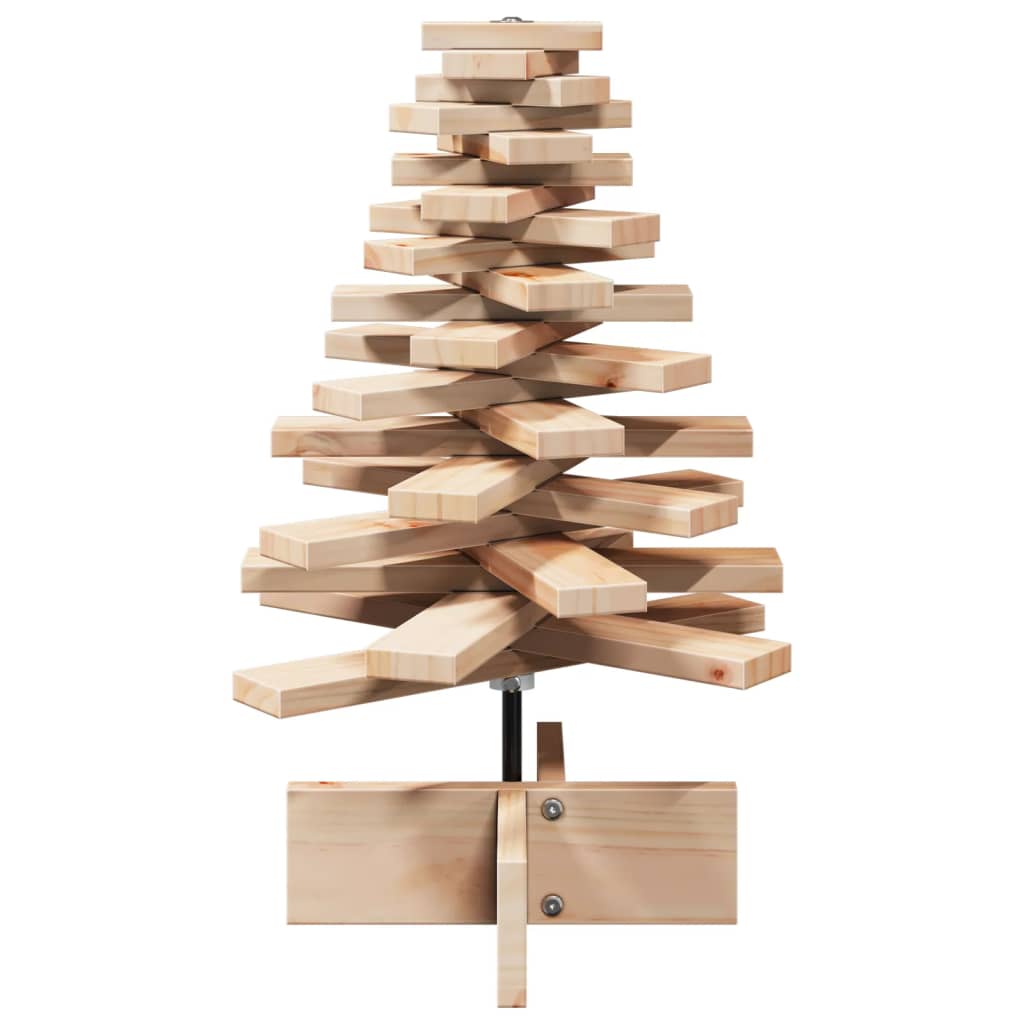 Arbre de Noël en bois pour décoration 60 cm bois massif de pin - XIOS