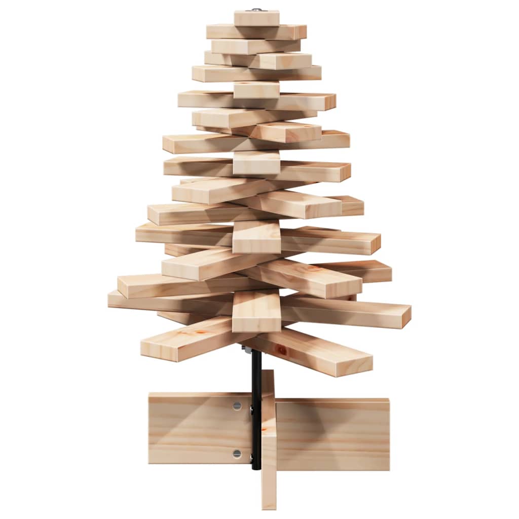 Arbre de Noël en bois pour décoration 60 cm bois massif de pin - XIOS