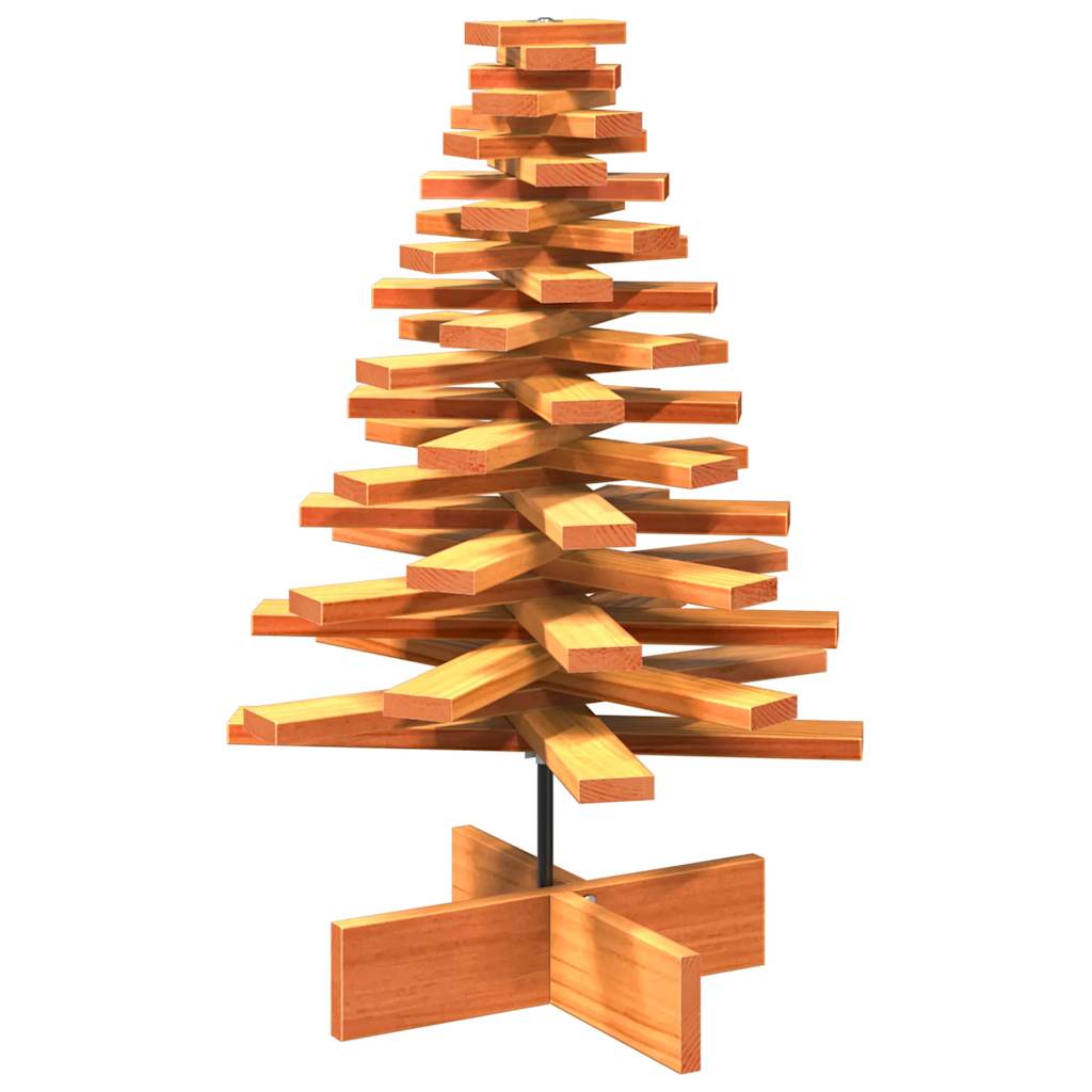 Arbre de Noël en bois pour décoration 80 cm bois de pin massif - XIOS