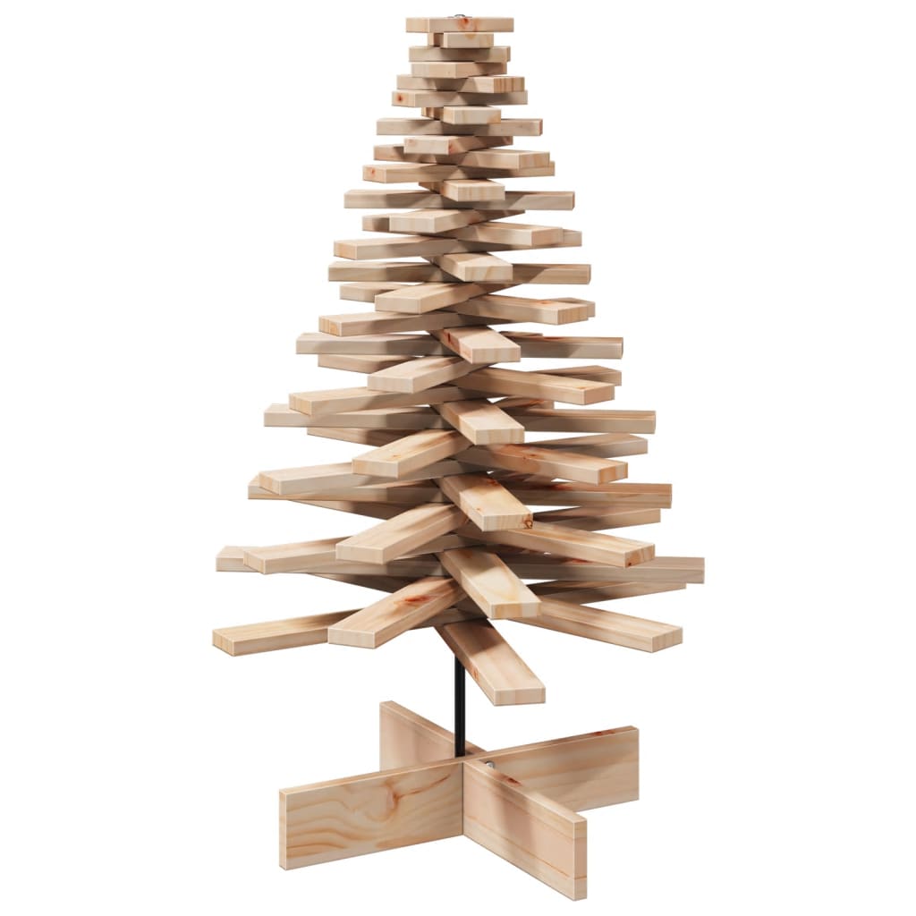 Arbre de Noël en bois pour décoration 100 cm bois massif de pin - XIOS