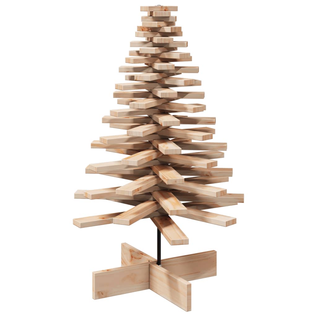 Arbre de Noël en bois pour décoration 100 cm bois massif de pin - XIOS