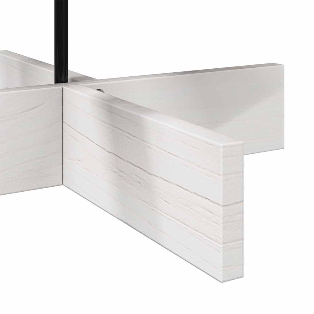 Arbre de Noël en bois pour décoration blanc 100 cm pin massif - XIOS