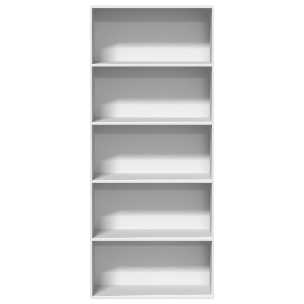Bibliothèque blanc 80x30x189 cm bois d'ingénierie - XIOS