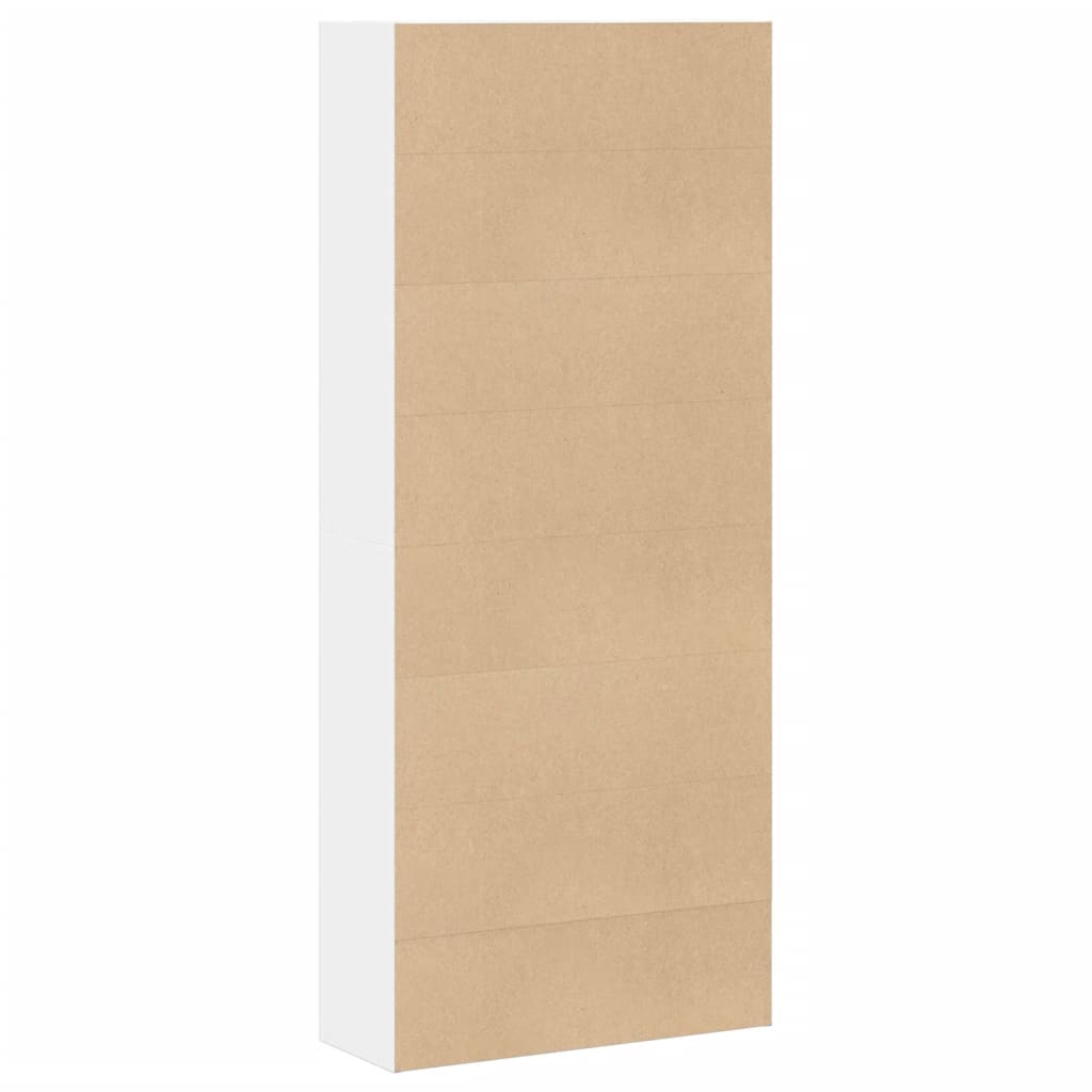 Bibliothèque blanc 80x30x189 cm bois d'ingénierie - XIOS
