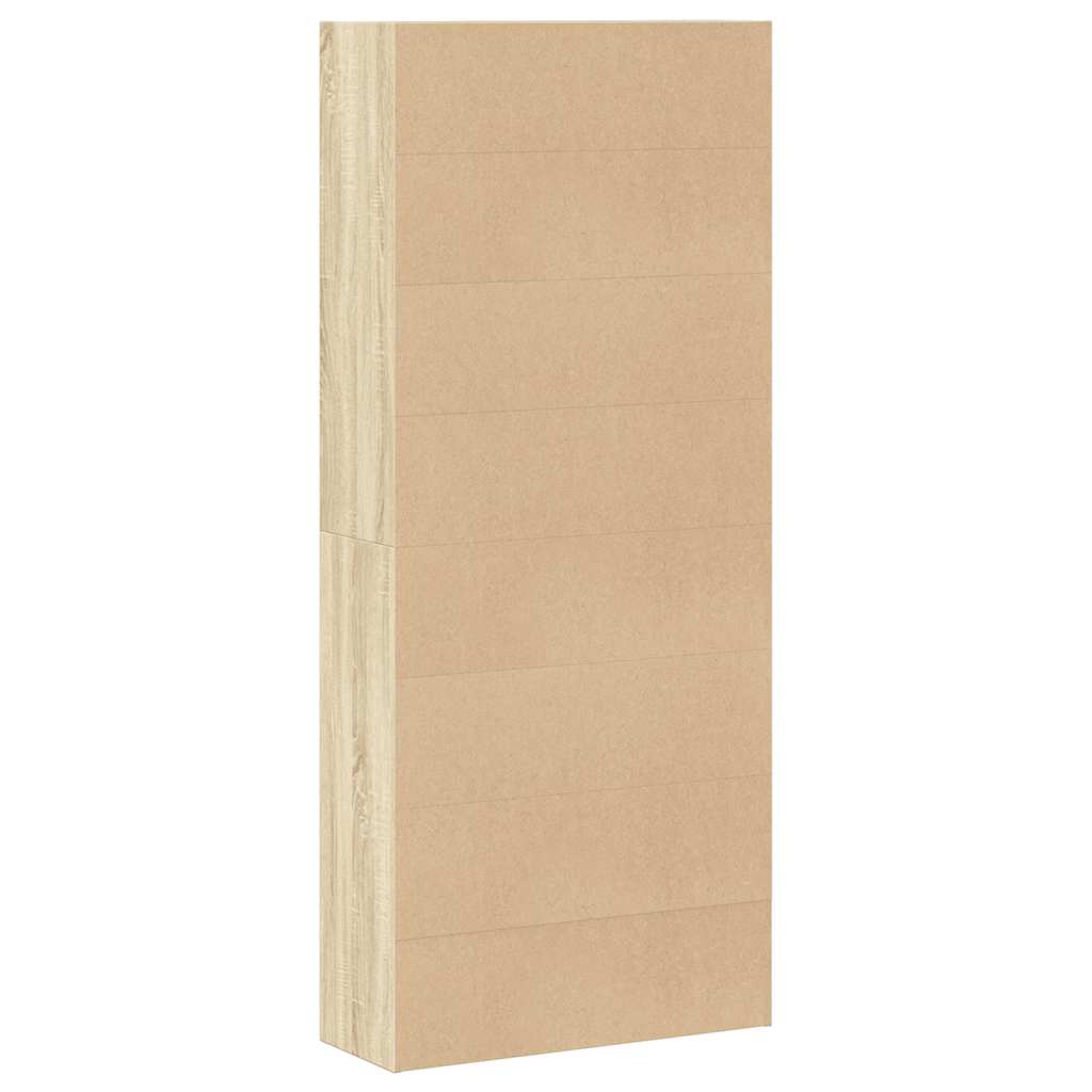 Bibliothèque chêne sonoma 80x30x189 cm bois d'ingénierie - XIOS