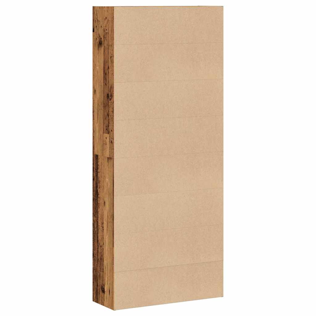 Bibliothèque vieux bois 80x30x189 cm bois d'ingénierie - XIOS