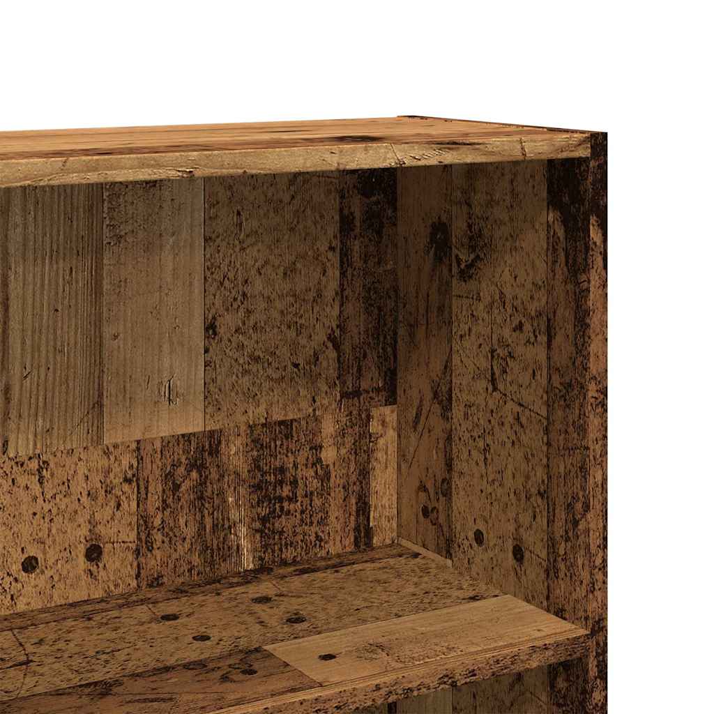 Bibliothèque vieux bois 80x30x189 cm bois d'ingénierie - XIOS