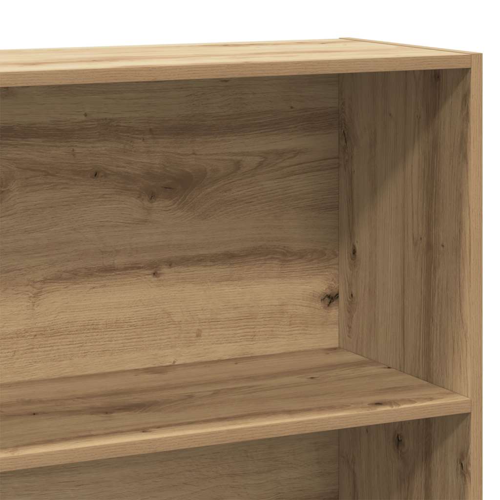Bibliothèque chêne artisanal 80x30x189 cm bois d'ingénierie - XIOS