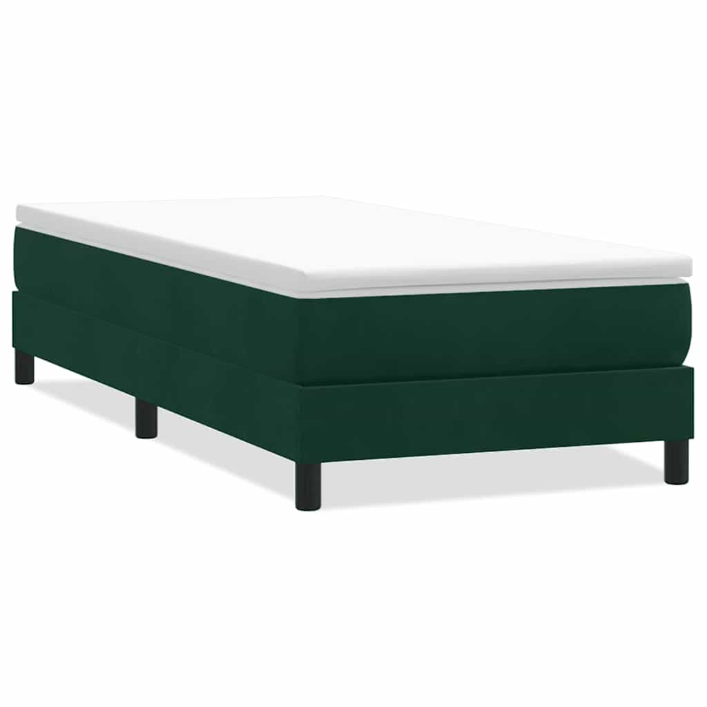 Sommier à lattes de lit sans matelas vert foncé 80x210 cm - XIOS