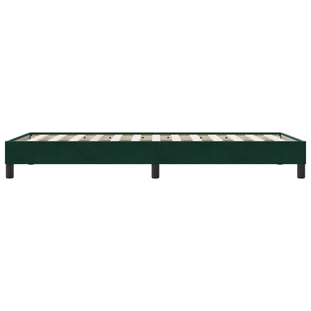 Sommier à lattes de lit sans matelas vert foncé 80x210 cm - XIOS