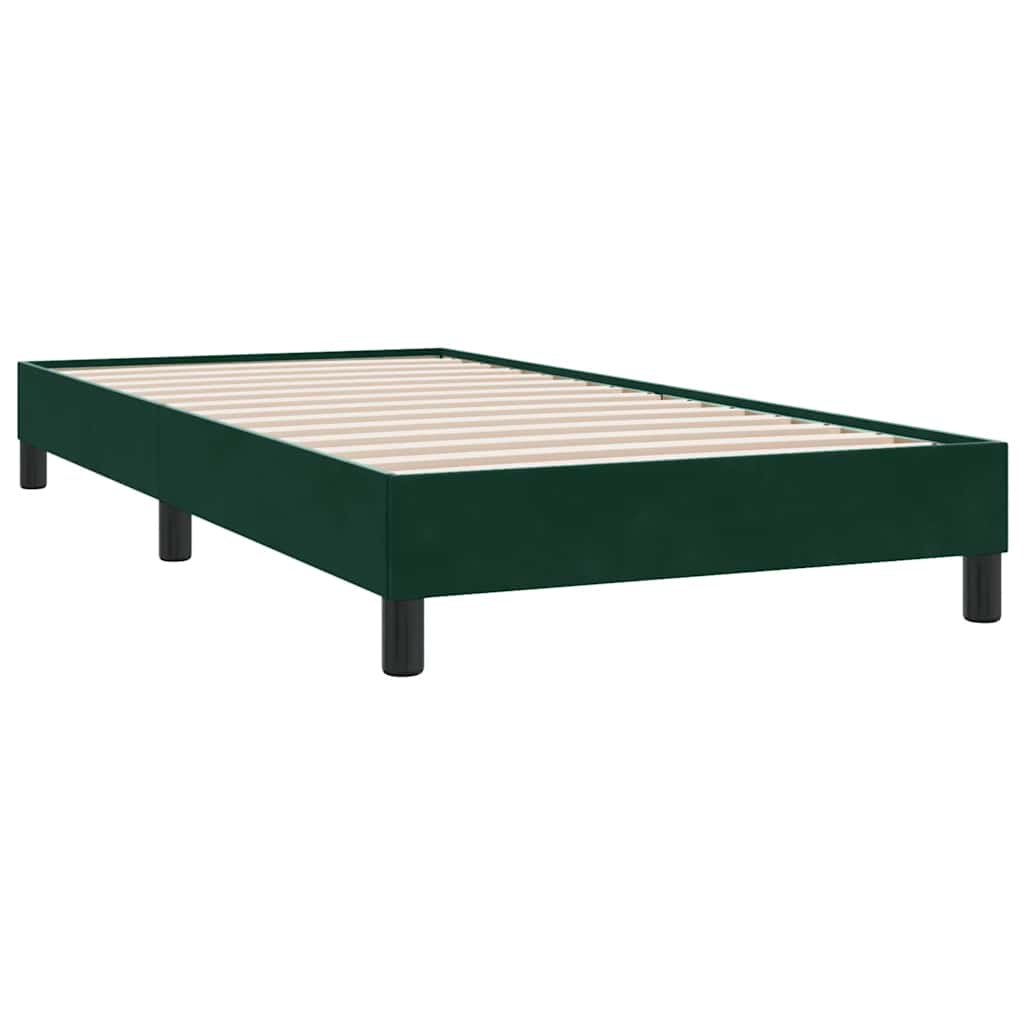 Sommier à lattes de lit sans matelas vert foncé 80x210 cm - XIOS