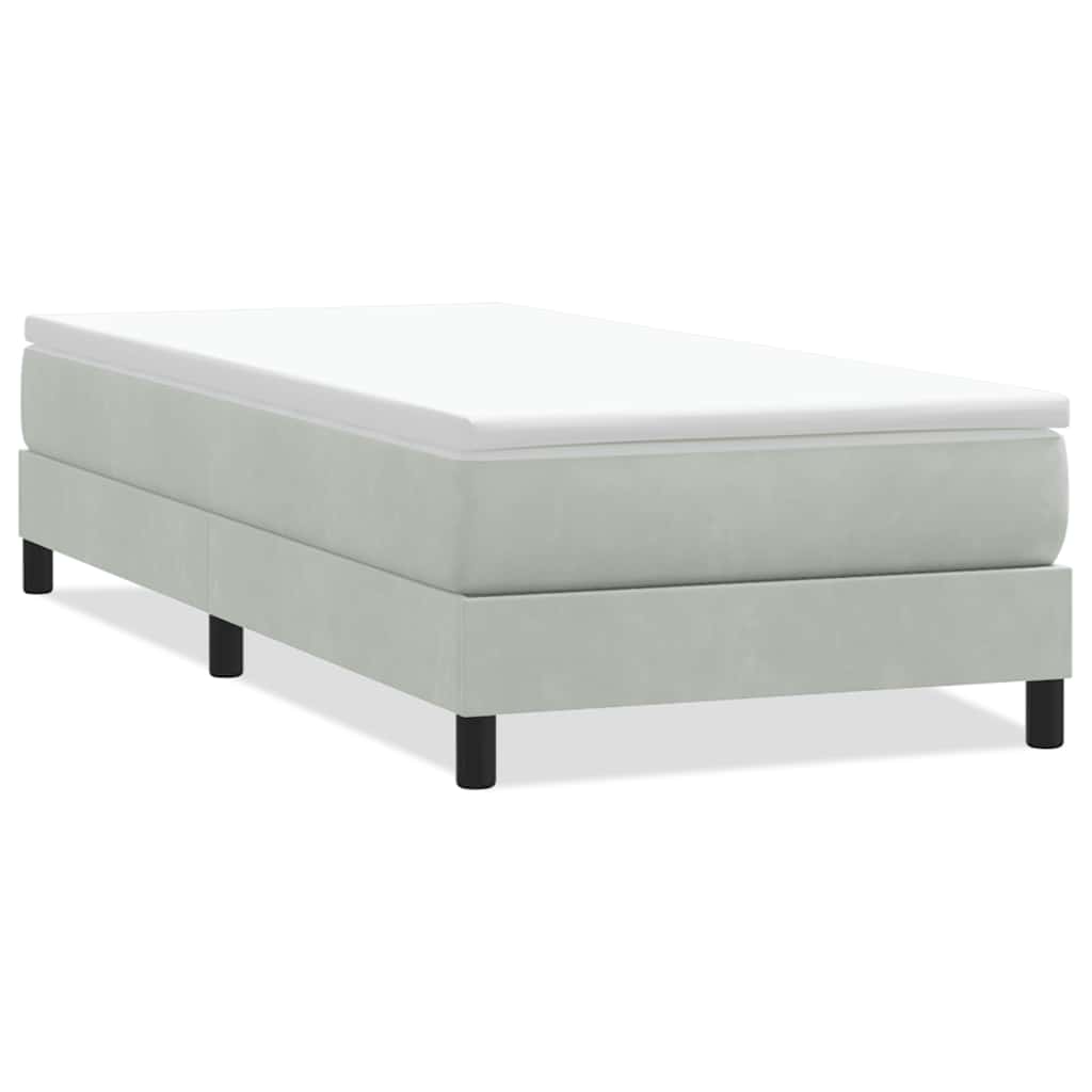 Sommier à lattes de lit sans matelas gris clair 100x210cm - XIOS