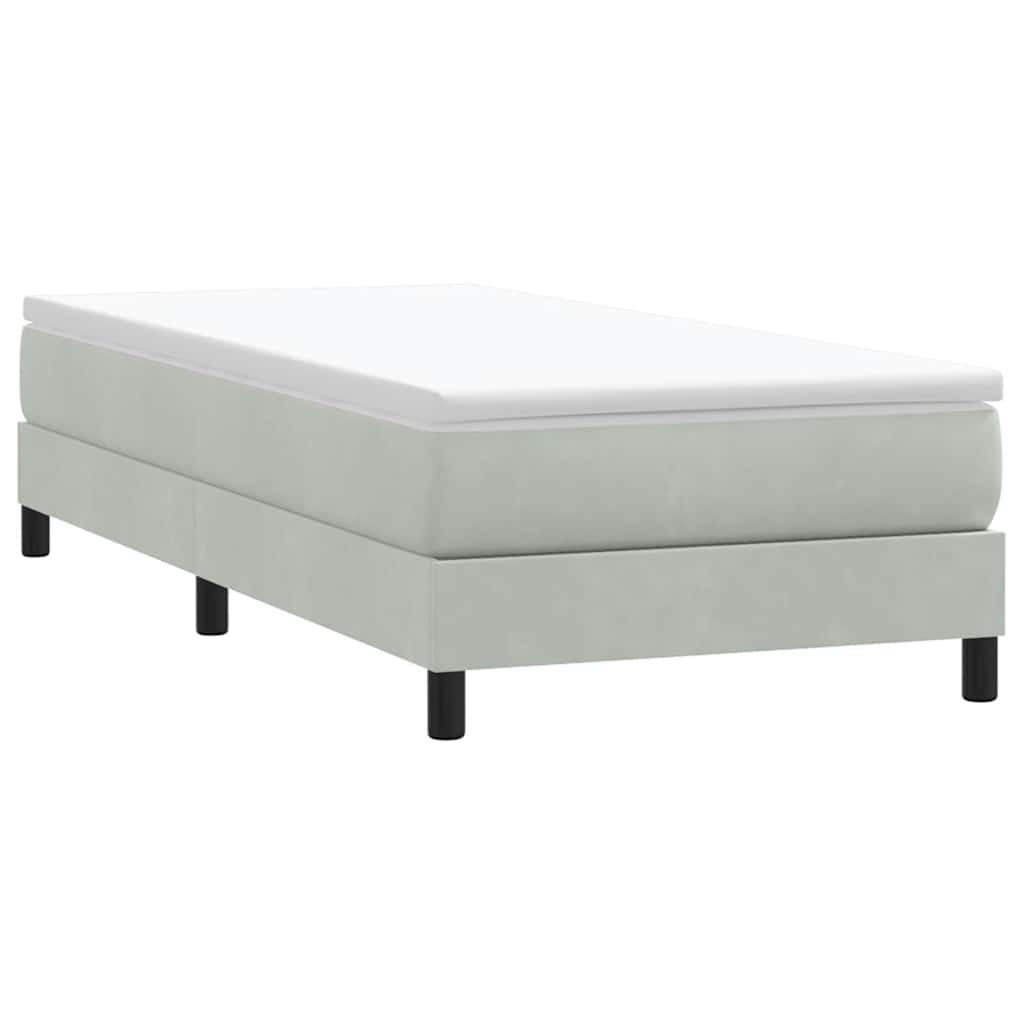 Sommier à lattes de lit sans matelas gris clair 100x210cm - XIOS