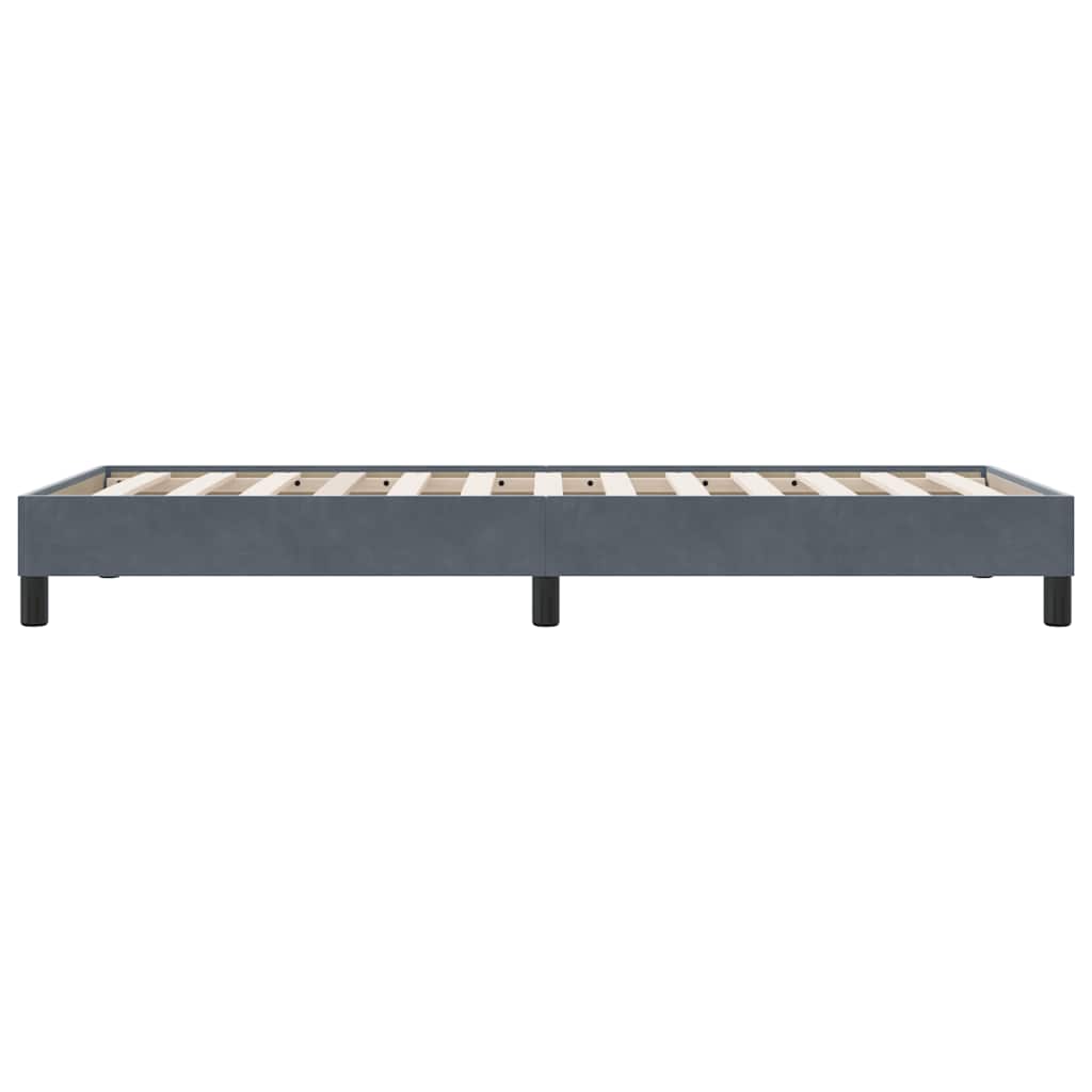 Sommier à lattes de lit sans matelas gris foncé 100x210 cm - XIOS