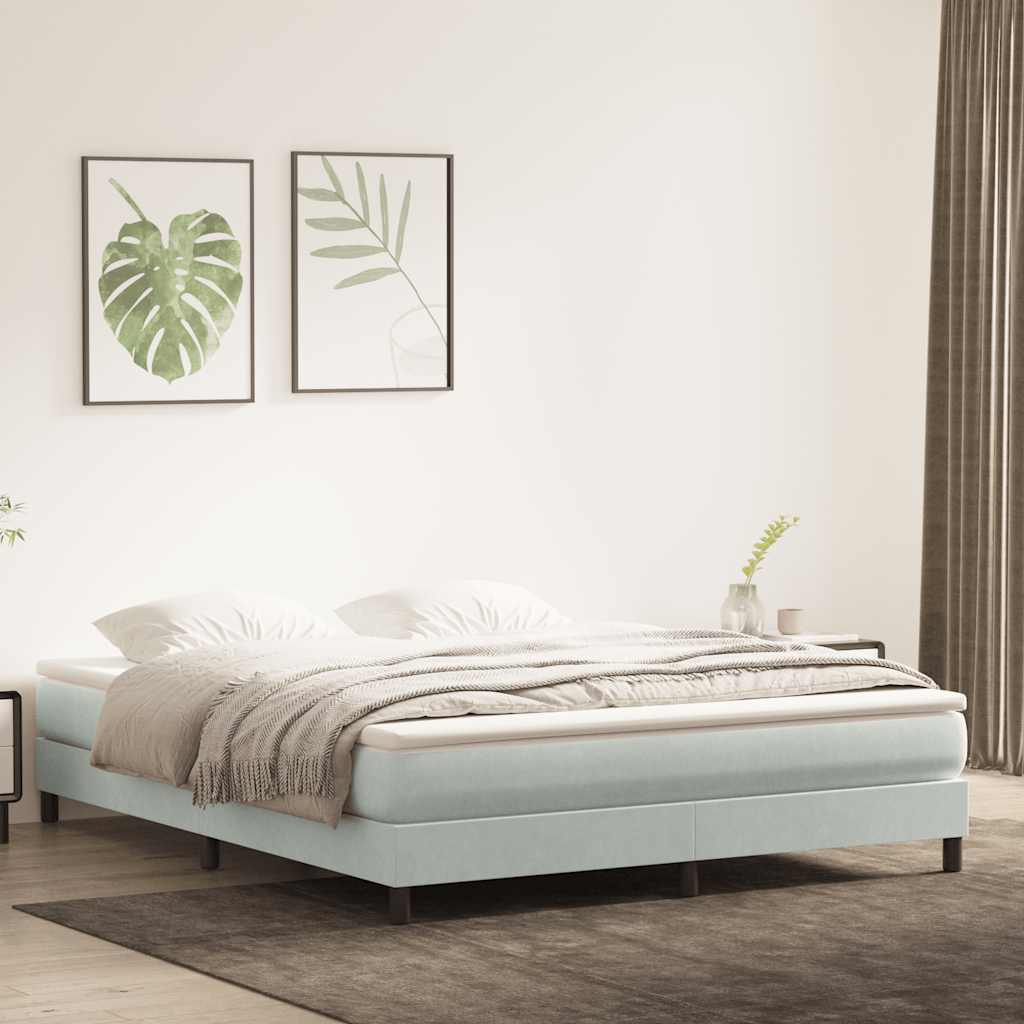 Sommier à lattes de lit sans matelas 180x210 cm velours - XIOS
