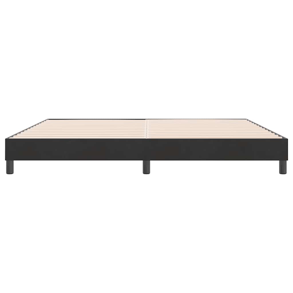 Sommier à lattes de lit sans matelas noir 180x210 cm velours - XIOS