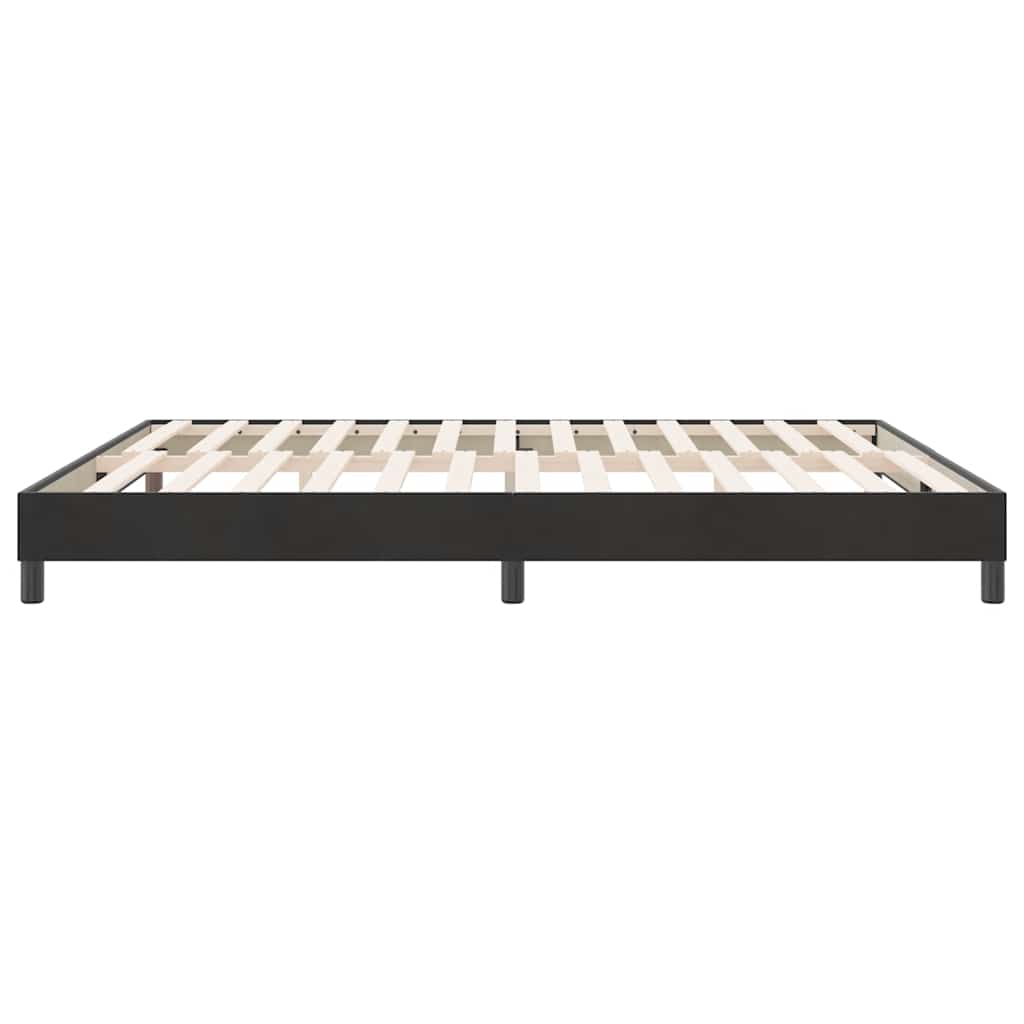 Sommier à lattes de lit sans matelas noir 180x210 cm velours - XIOS