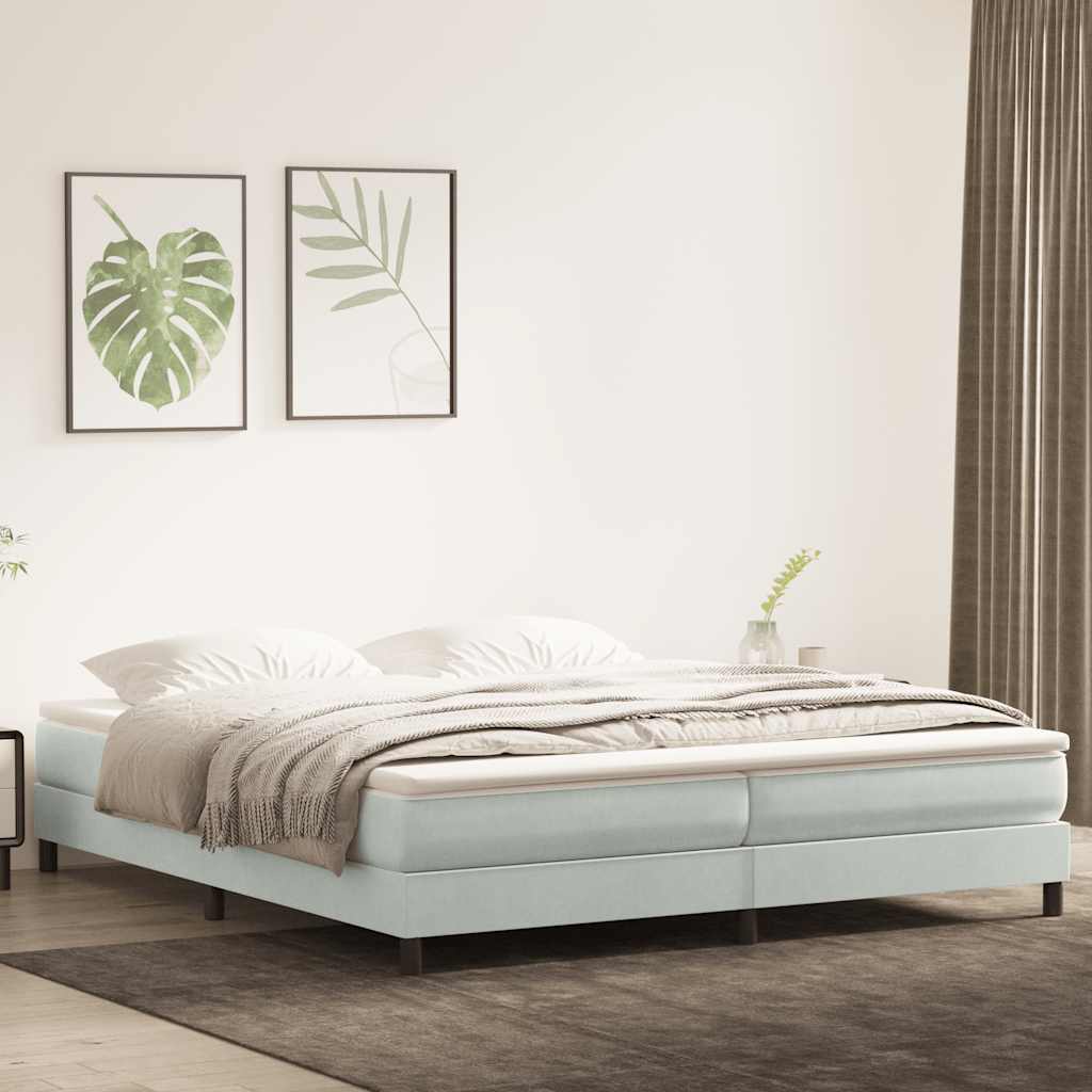 Sommier à lattes de lit sans matelas gris clair 200x210cm - XIOS