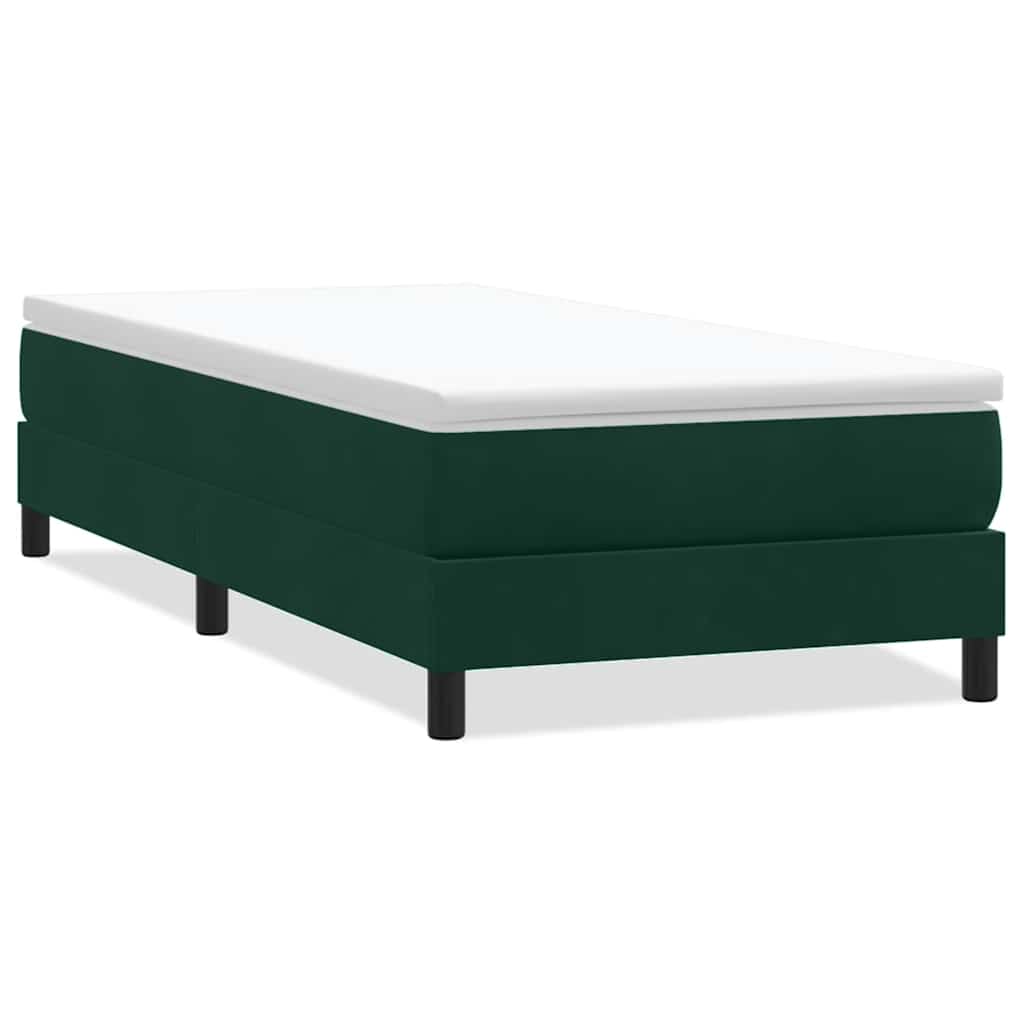 Sommier à lattes de lit sans matelas vert foncé 80x220 cm - XIOS