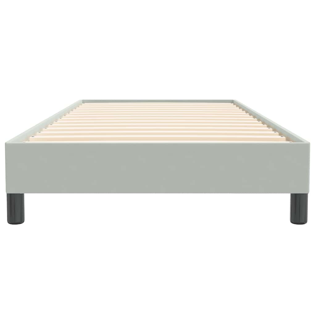 Sommier à lattes de lit sans matelas gris clair 90x220 cm - XIOS