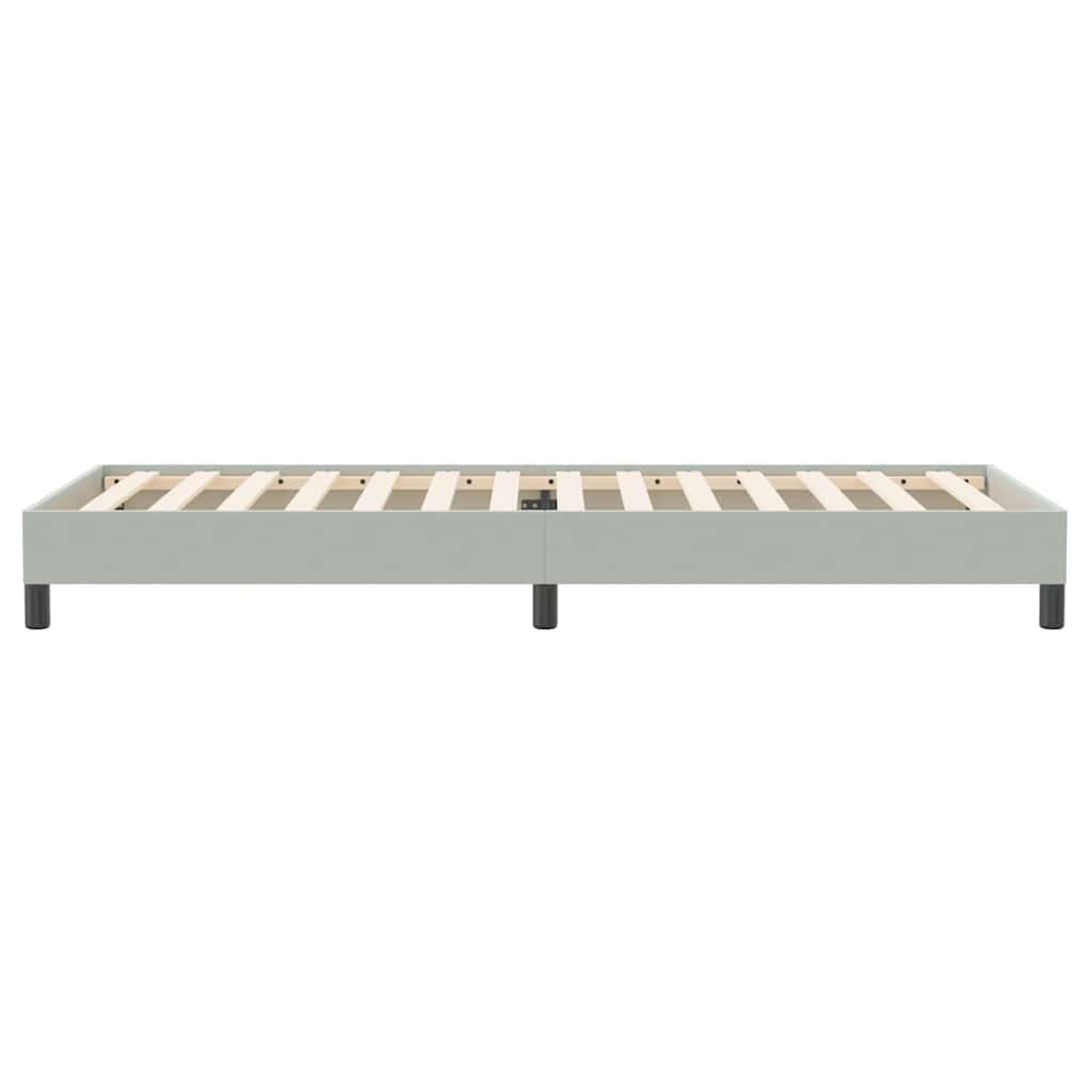 Sommier à lattes de lit sans matelas gris clair 90x220 cm - XIOS
