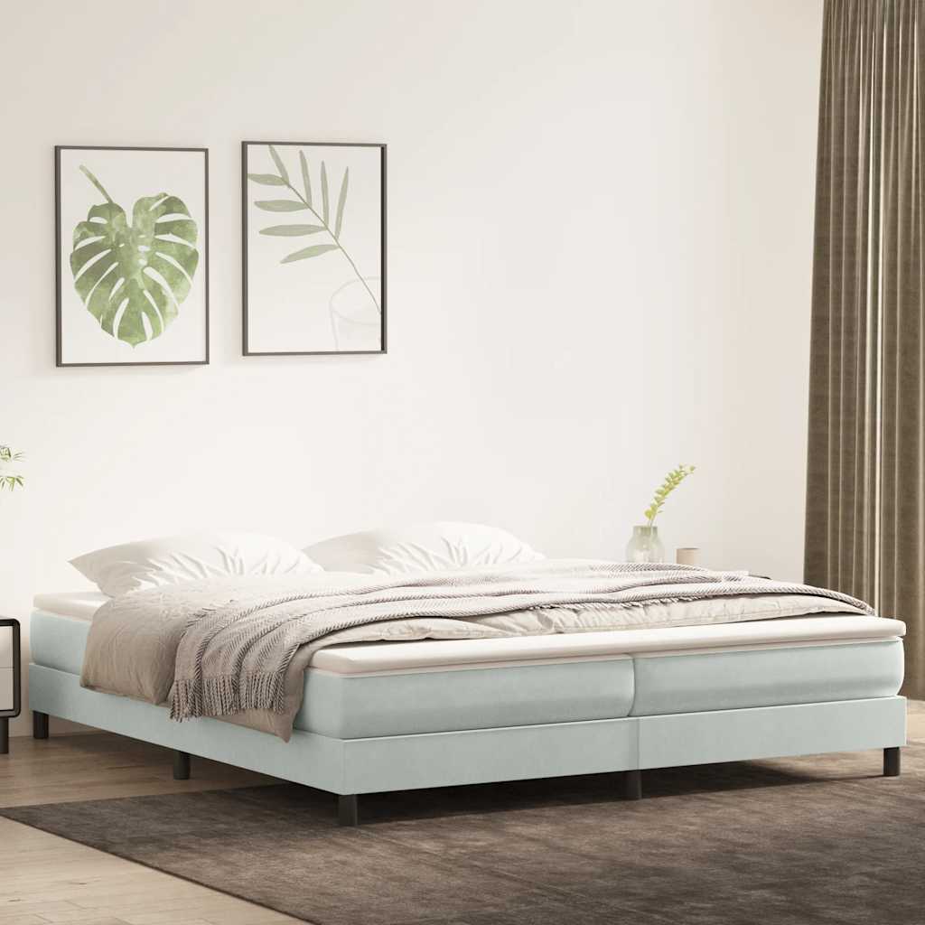 Sommier à lattes de lit sans matelas gris clair 200x220 cm - XIOS