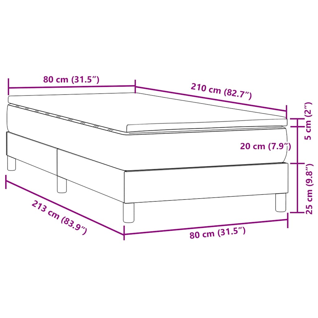 Sommier à lattes de lit et matelas bleu foncé 80x210 cm velours - XIOS