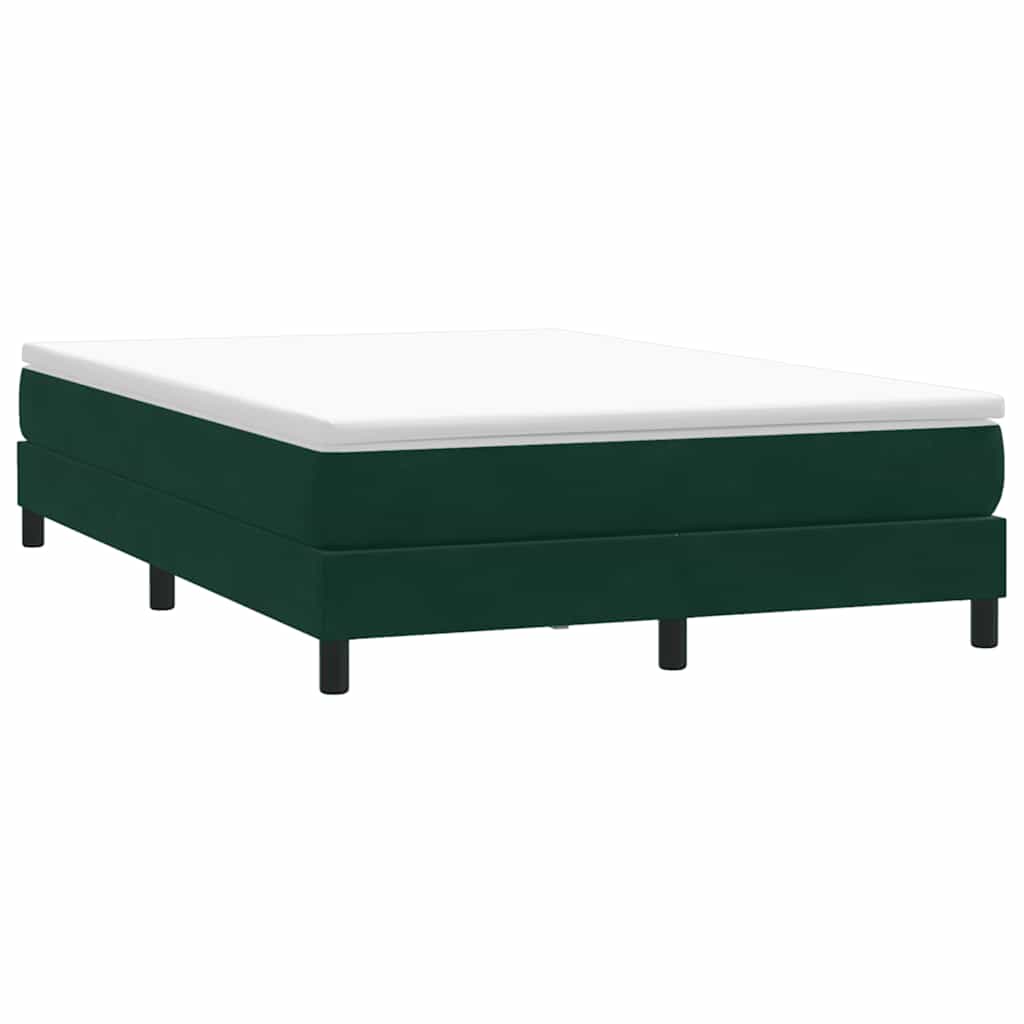 Sommier à lattes de lit et matelas vert foncé 160x220cm velours - XIOS