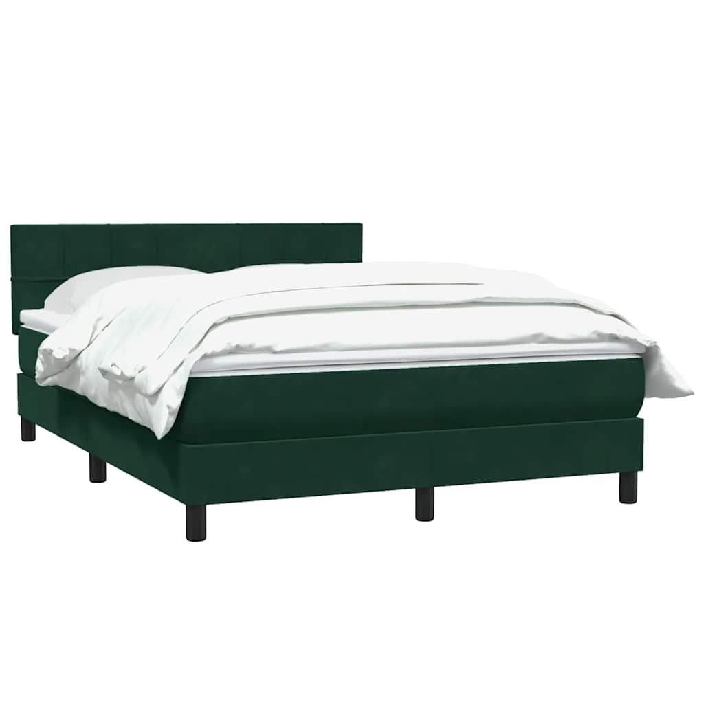 Sommier à lattes de lit et matelas vert foncé 160x220cm velours - XIOS