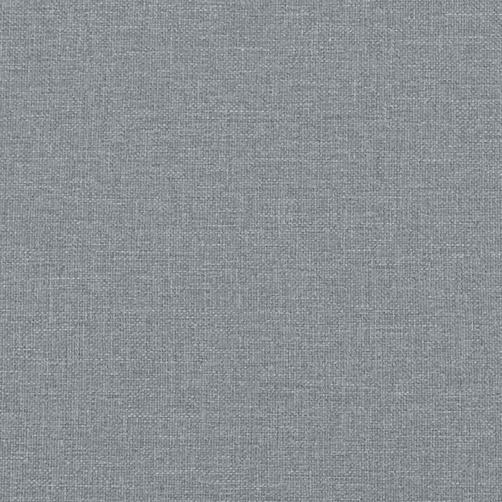 Chaise à bascule avec repose-pied Gris clair Tissu - XIOS