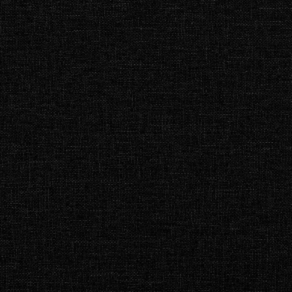 Chaise à bascule avec repose-pied Noir Tissu - XIOS