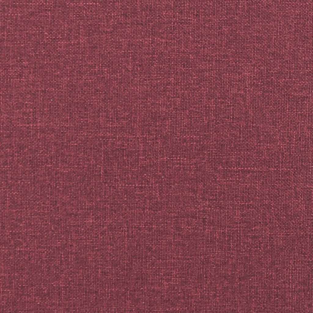 Chaise à bascule avec repose-pied Rouge bordeaux Tissu - XIOS