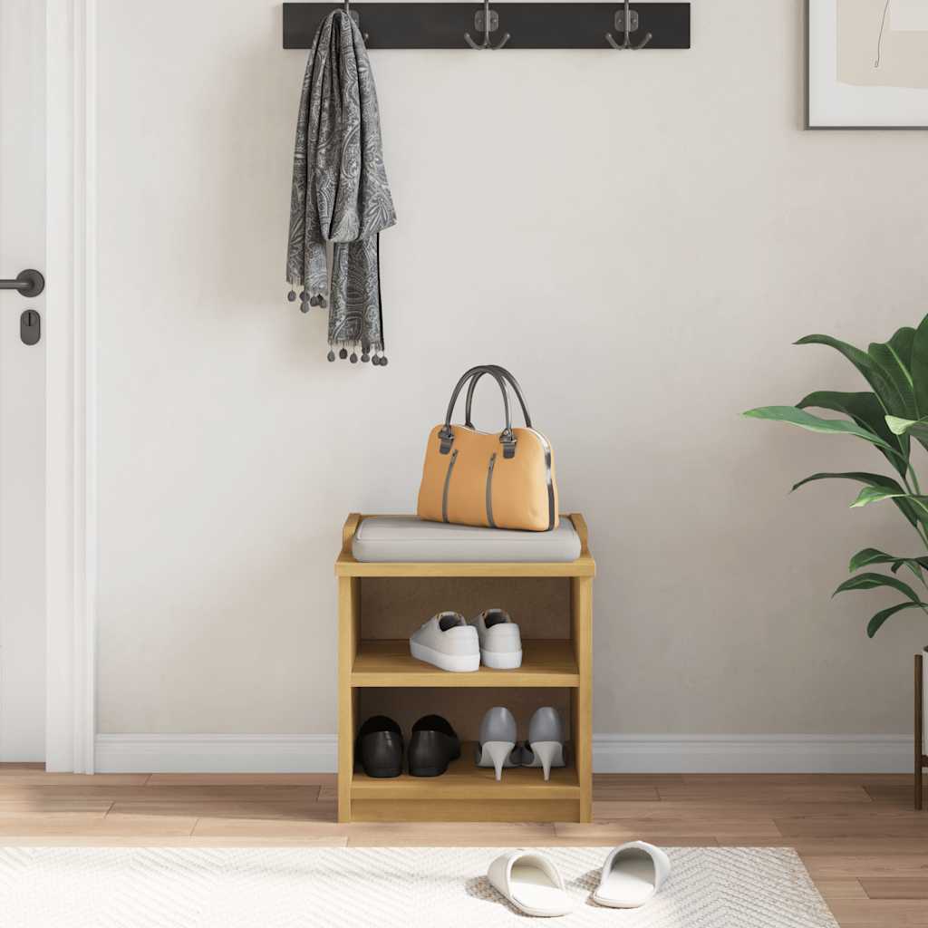 Banc de couloir SANDNES 45x40x50 cm bois de pin massif - XIOS