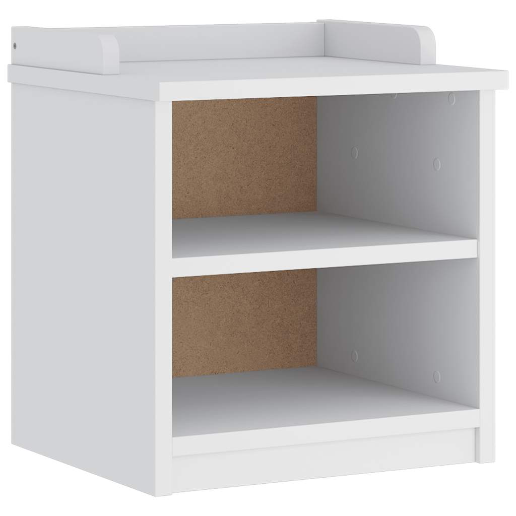 Banc de couloir SANDNES blanc 45x40x50 cm bois de pin massif - XIOS